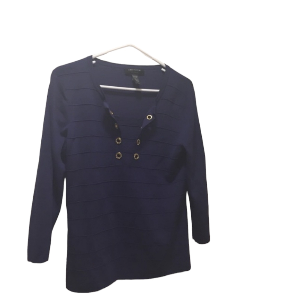 Cable & Gauge blue blouse Women’s size large